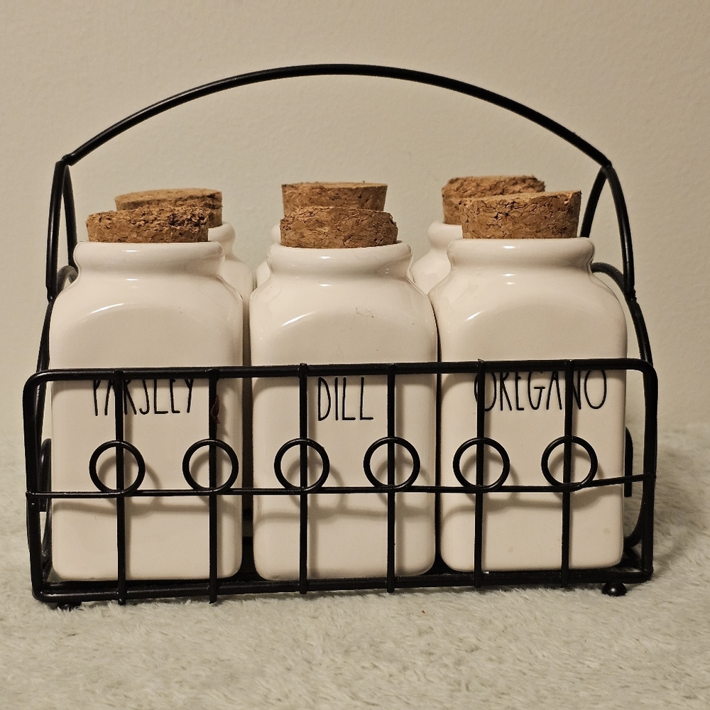 Rae Dunn by Magenta 6 Jar Spice Rack (Spice Rack)